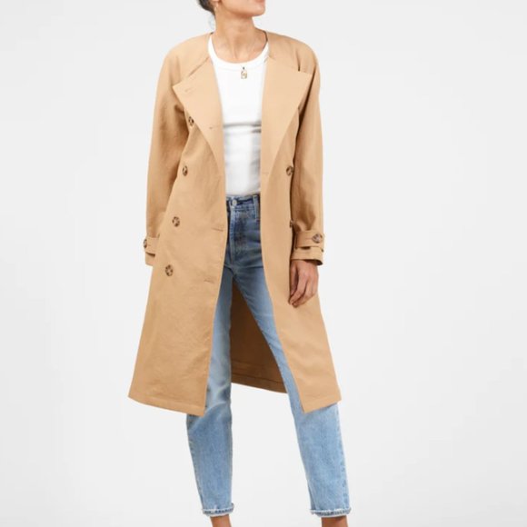 NWT | Outerknown Trench Coat in Camel - Picture 3 of 5